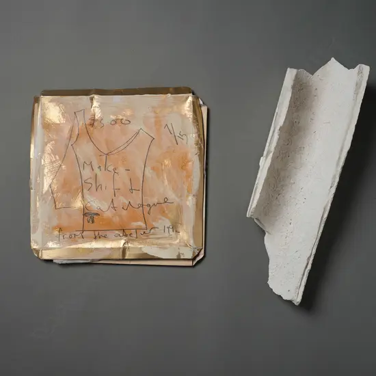 et al.? Estate of L. Budd (attributed) 'Make shift catalogue' (Modified found object),